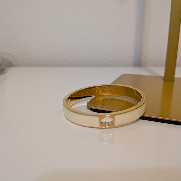 Kate Spade Cream and Gold Bangle Bracelet - Picture 3 of 7